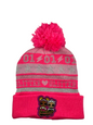 Kids' Glitter Beanie with Pom Pom