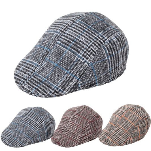 Classic Checkered Flat Cap